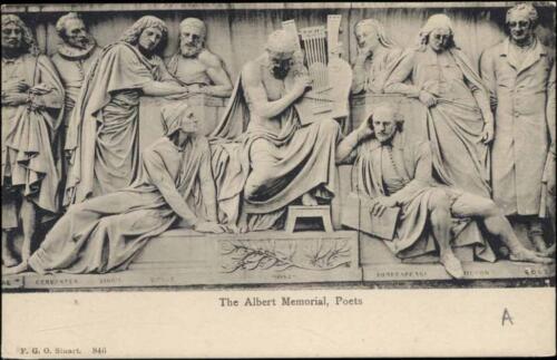 20004322 - The Albert Memorial, Poets.,F.G.O.Stuart 871 Bauwerk um1910/20 - Bild 1 von 2