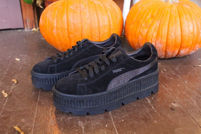 fenty by rihanna suede cleated creeper