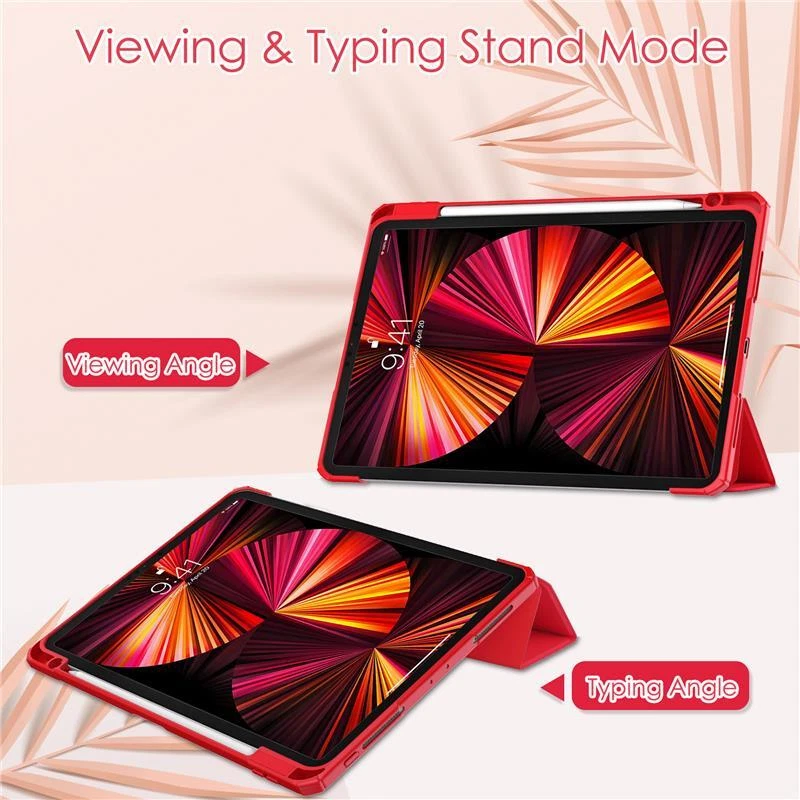 Hybrid Case for iPad Pro 11 in Slim Stand Clear Back Shell Cover Auto Wake Sleep - Image 4 of 4