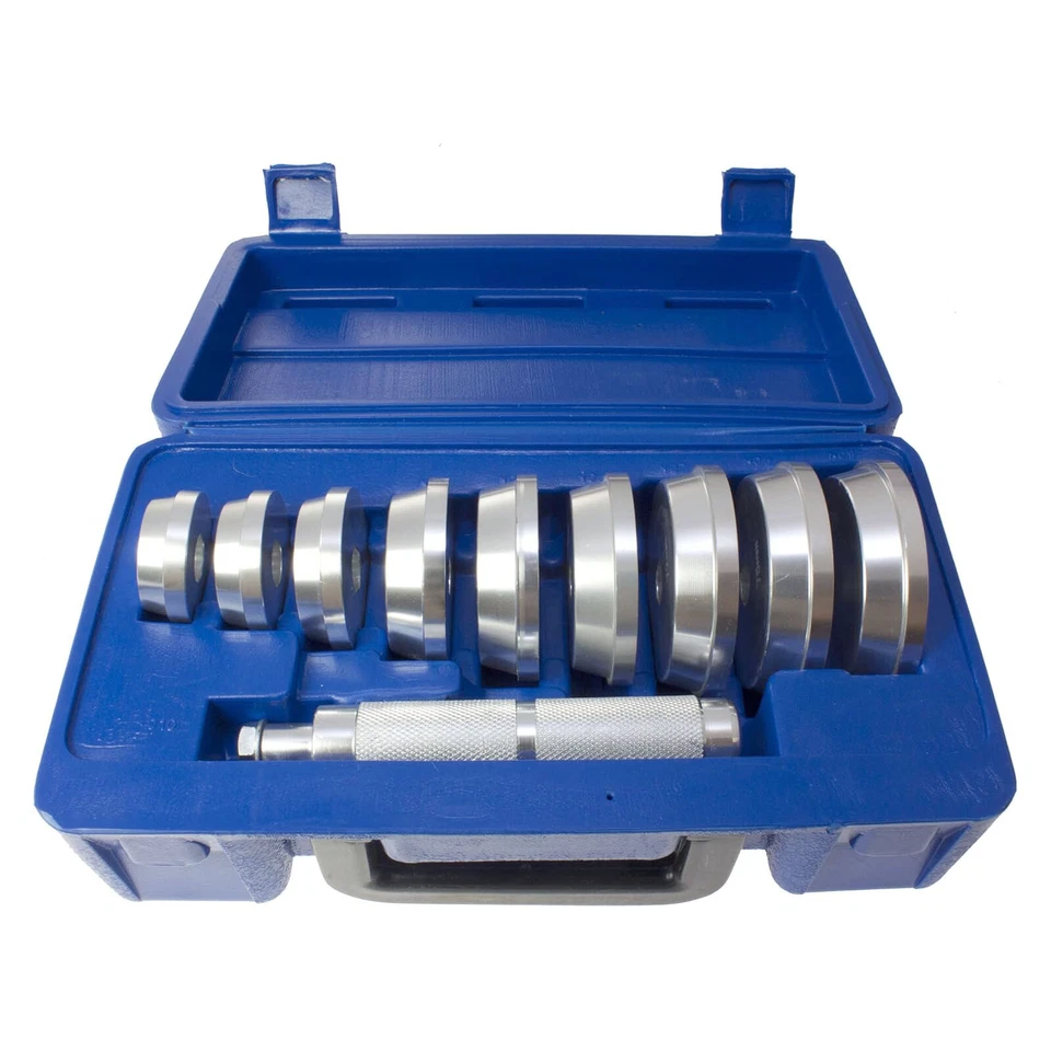 10pc Bearing Race & Seal Driver Set Universal Aluminium Wheel Hub Bush Tool Kit - Image 4 of 4