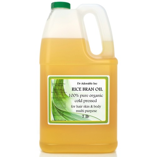 RICE BRAN OIL BY DR.ADORABLE ORGANIC 100 % PURE COLD PRESSED 2 oz 4 oz-UP TO 7LB - Picture 23 of 24