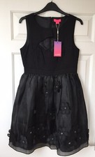Monsoons Women Black Dress clothes size UK10 NEW WITH TAGS