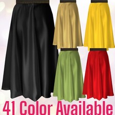 Elegant Satin Midi Skirt for Every Occasion Chic Satin Perfect Midi Skirt S24