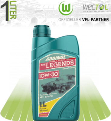 1 x 1 Liter (1L) Addinol Legends 10W-30 Motoröl Oldtimer Classic API SF CC