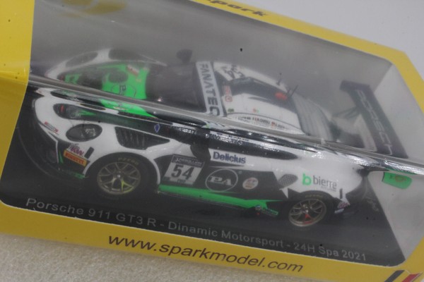 Spark 1:43 Porsche A.S.S Neu 911 GT3 R #54 Dinamic Motorsport 24H Spa 2021-image