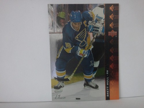 Carte De Hockey Upper Deck SP 2019-20 Brett Hull Auto #29 - Parallèle Rainbow - État Near Mint