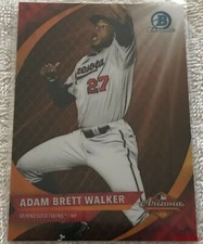 2016 Bowman Chrome ADAM BRETT WALKER 2015 Fall Stars Game #AFL-ABW Orange 17/25
