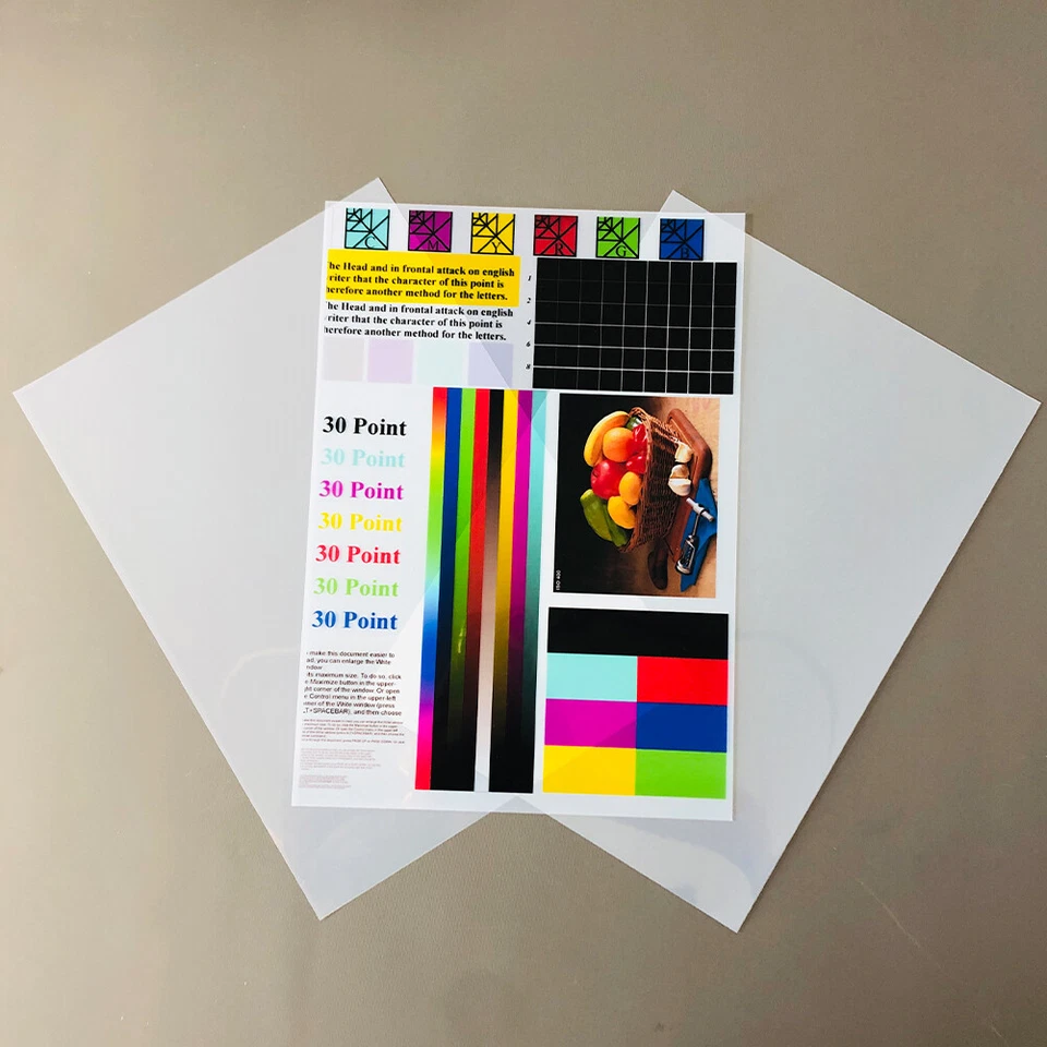 75 Sheets，13x19， Waterproof  Inkjet Milky Transparency Screen Printing Film - Image 2 of 4