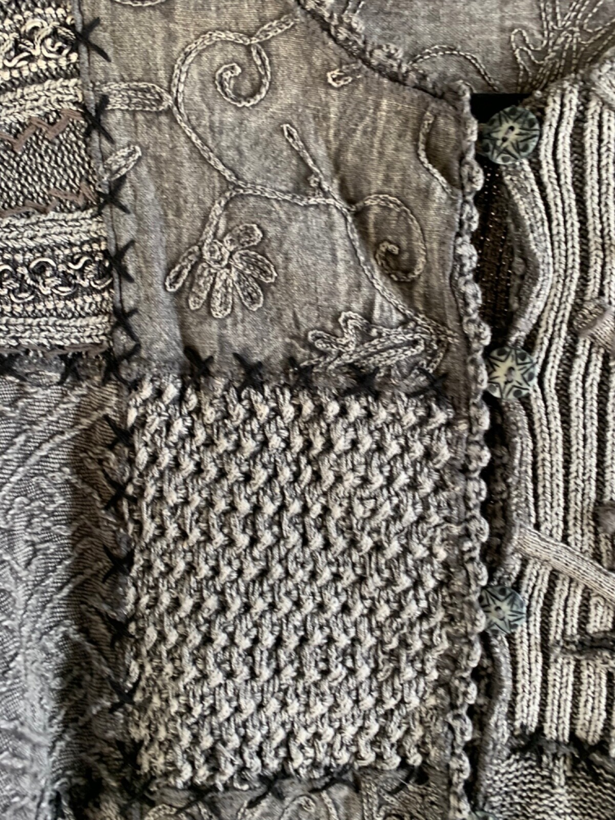 Sandy Starkman knit jacket gray large - image 5