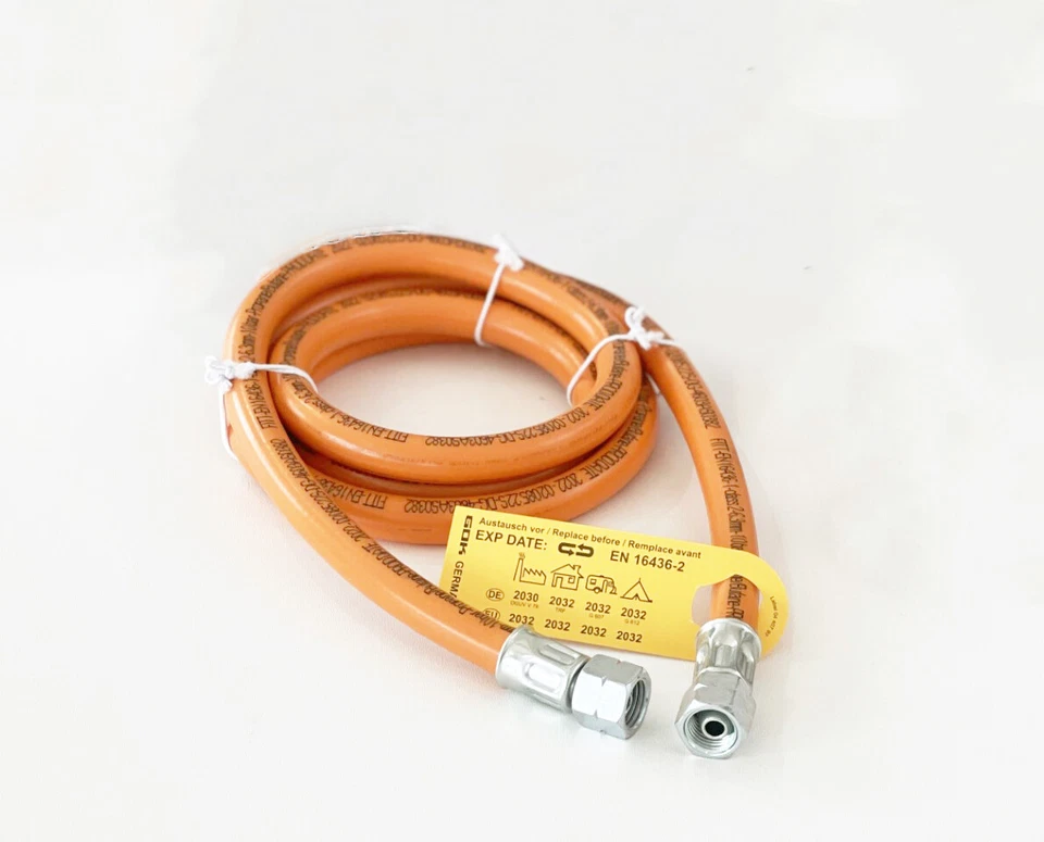 GOK Tubo Gas Propano Butano Dvgw 1/4 " Lks Fornello a Gas,Griglia,Piano Cottura