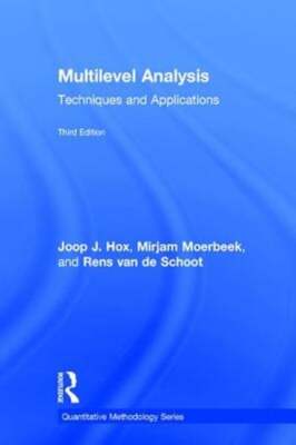 Multilevel Analysis: Techniques and Applications, Third Edition by Joop Hox: New