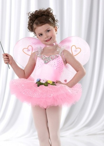 Happily Ever After PINK Kind großes Tanzkostüm Prinzessin Ballett Tutu Ballerina - Bild 5 von 5