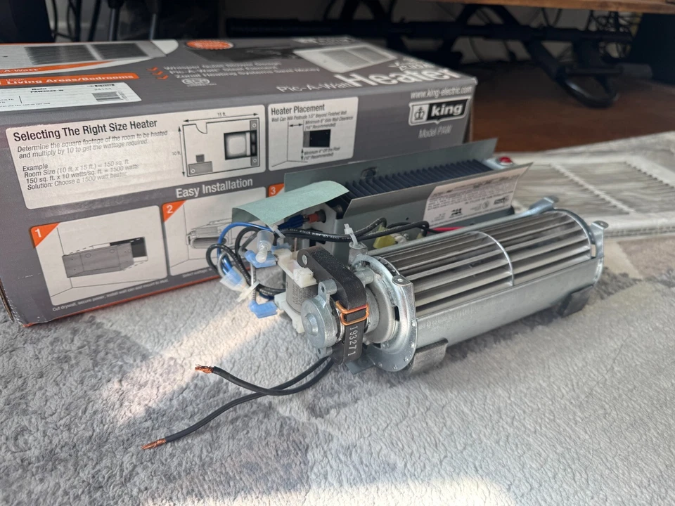 Calentador de pared eléctrico PAW2022-W 208V PAW Foto 3 de 4