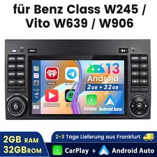 2G+32G Autoradio F&uuml;r Mercedes Benz W245 W169 A B Klasse Android 13 GPS NAVI WIFI
