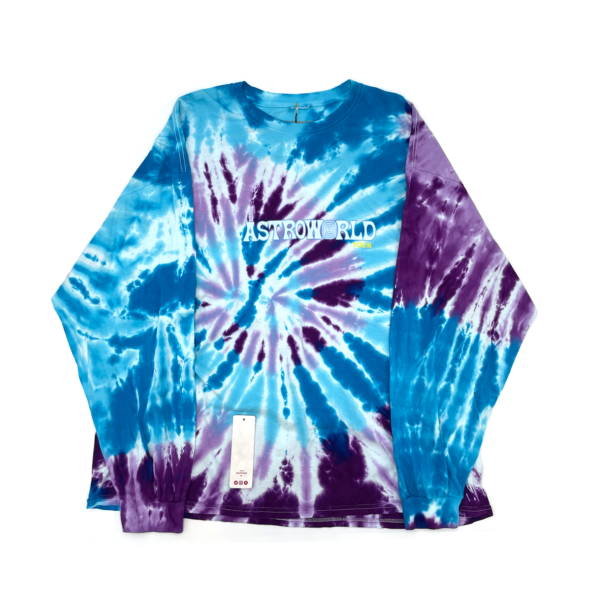 Travis Scott Astroworld Long Sleeve Tie Dye Tee (93665-446) Men's