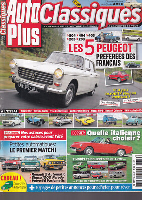 AUTO PLUS CLASSIC NR. 19 504-404-403-205-203 / R5 AUTO. / SIMCA 1000 FERODO