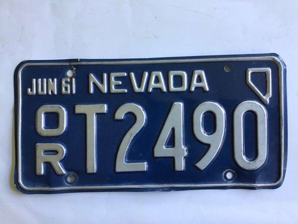 1961 Nevada License Plate Tag | eBay