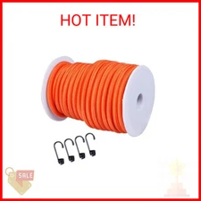 CARTMAN 1/4“ Marine Grade Elastic Cord Crafting Stretch String, 40kg x 50ft, wit