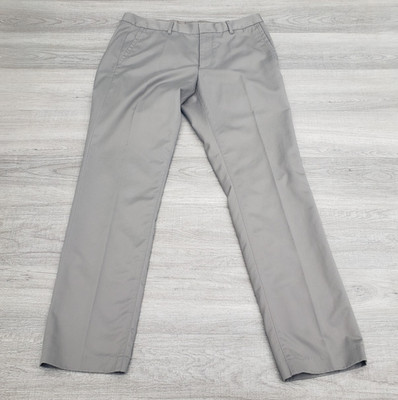 BONOBOS Weekend Warrior Gray Chino Pants Size 33x32 Cotton Flat Front Friday