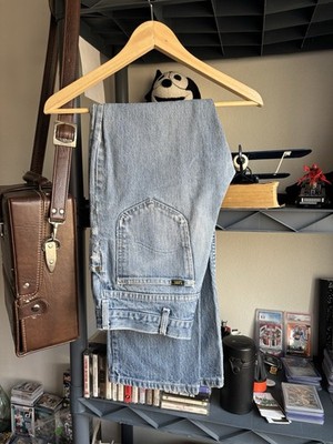 Vintage 80s Lee Jeans 32x32 Distressed Light Wash Made In USA