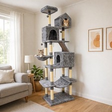 2m Extra Large Cat Tree Activity Centre Multi Level Play Tower for Cats