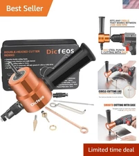 Professional Nibbler Drill Attachment - Cuts 14 Gauge Steel & More Effortlessly