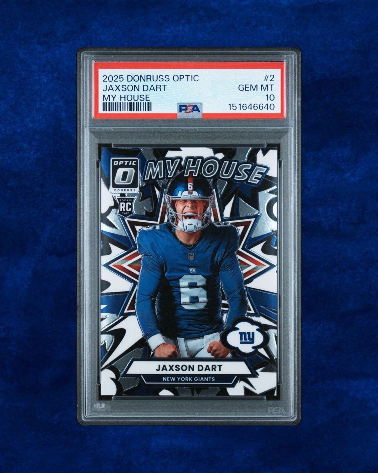 Jaxson Dart Panini Donruss Optic My House #2 Base