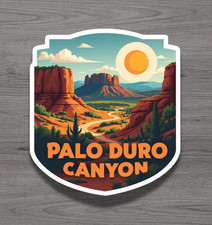 Palo Duro Canyon Amarillo Texas Fridge Magnet or Laptop Sticker