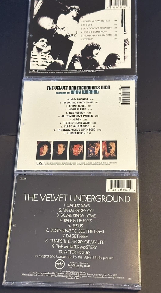 Velvet Underground - White Light White Heat, Nico, & Self Entitled. (3 CDs) Foto 2 de 3
