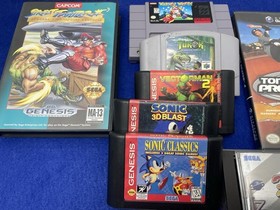 VINTAGE VIDEO GAME LOT SNES N64 SEGA SATURN GAMECUBE PS1 MEGA MAN TUROK WARIO