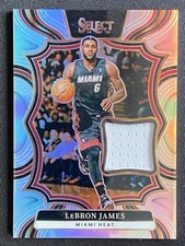 Lebron James 2024-25 Panini Select Throwback Jersey Silver #TM-LBJ