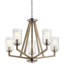 Kichler 43035DAG -Deryn 5 Light 24" Wide Distressed Antique Gray Chandelier