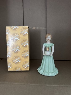 Enesco Growing Up Birthday Girl Figurine Age 11 BRUNETTE 1982 Vintage