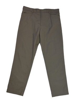 COS braune 100% Baumwolle taillierte Smart Hose taupe khaki mit Taschen Gr. 36R - NEU