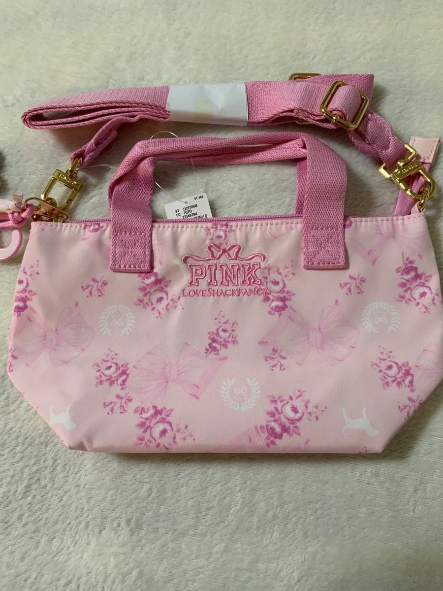 NWT VICTORIA'S SECRET PINK X LOVE SHACK FANCY MINI TOTE BAG BEAUX