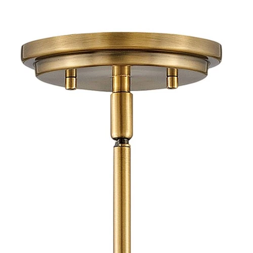 Hinkley Argo 14" Wide Polished White and Brass LED Pendant Light - Picture 4 of 10