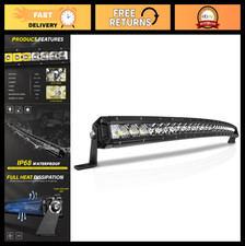 32 Curved Led Light Bar 240w 48000lm Super Bright Flood Spot Beam For Off-ro 32 Curved Led Light Bar 240w 48000lm Super Bright Flood Spot Beam For Off-ro