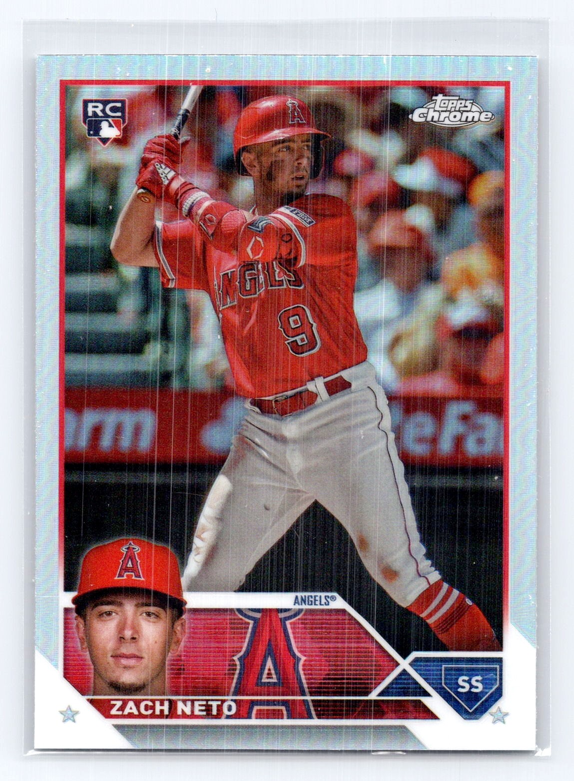 2023 Topps Chrome Update #USC34 Zach Neto Refractor RC