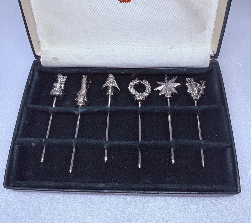 Aperitivo vintage Reed & Barton vacaciones entremeses selección arte decoración raro 35 Foto 2 de 4