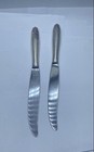 Wallace Sterling Silver Handle Dinner Knives 2 Piece Set 9" Scroll Design — photo 4