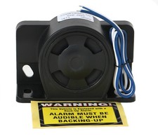 Universal Backup Warning Alarm 112dB Beeper w Wires - Construction Heavy Truck