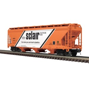 MTH ATLAS O PREMIER O GAUGE O SCALE SCLAIR 3 BAY CENTERFLOW HOPPER ROLLING STOCK