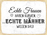 Holzschild 30X40 Cm Echte Frauen Haben Kurven Deko Schild Deko Geschenk Schild