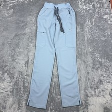Figs Yola Skinny Scrub Pants Womens Size XXS Blue Technical Collection