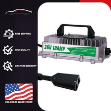 NEW! 18 AMP 36 Volt 900W Golf Cart Battery Charger - EZGO TXT IP67 D Style Plug NEW! 18 AMP 36 Volt 900W Golf Cart Battery Charger - EZGO TXT IP67 D Style Plug - Image 1