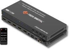 J-Tech Digital HDMI Video Wall Controller 4K 2x2, Video Wall Processor Audio Ext