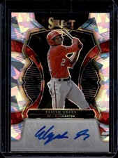2023 Panini Select Elijah Green Signatures Cracked Ice Prizm Auto #/23 Nationals