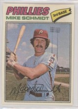 1977 Topps Baseball Patches Cloth Stickers Mike Schmidt (Two Star Back) HOF 8d2