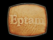 NC03101 VINTAGE 1970s   EPTAM   COMPANY LEATHER BELT BUCKLE