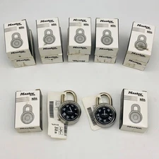 Master 1525KA Combination Padlock Locker Lock Dial Face Keyed Alike Lot of 12